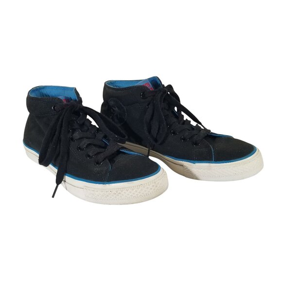 Converse CONS Skate Shoe Rare All Star CTAs Mid-top Black w/Blue Lining main image 8